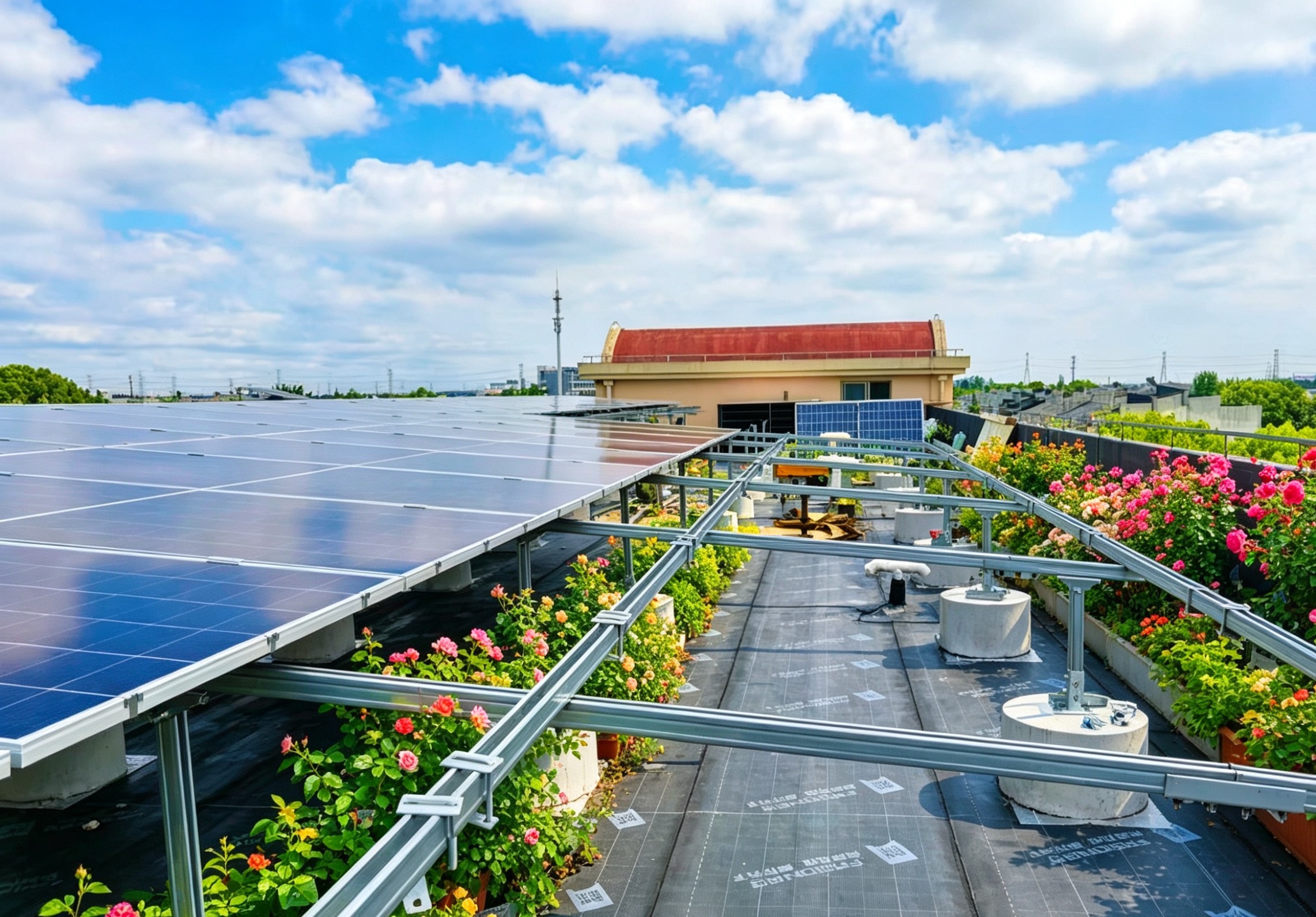 青浦沈巷小学400kWp分布式光伏项目开工大吉